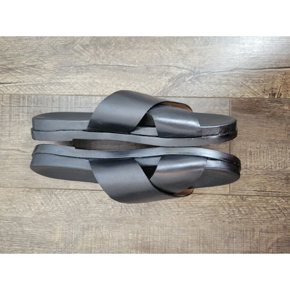 Madewell The Louisa Crisscross Slide Shoes Size 9.5